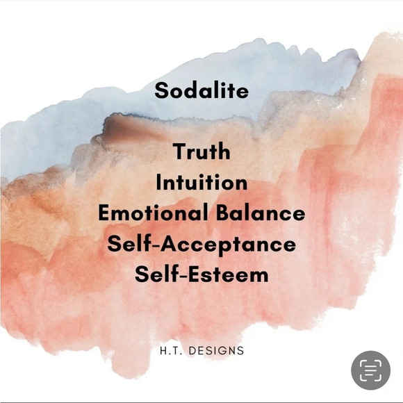 Sodalite & Lava Stone Pair of Handcrafted Bracelets with 6mm Beads - Picture 4 of 4